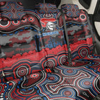 ANZAC Day Newcastle Knights Back Car Seat Cover Military Memorial Aboriginal Indigenous Art