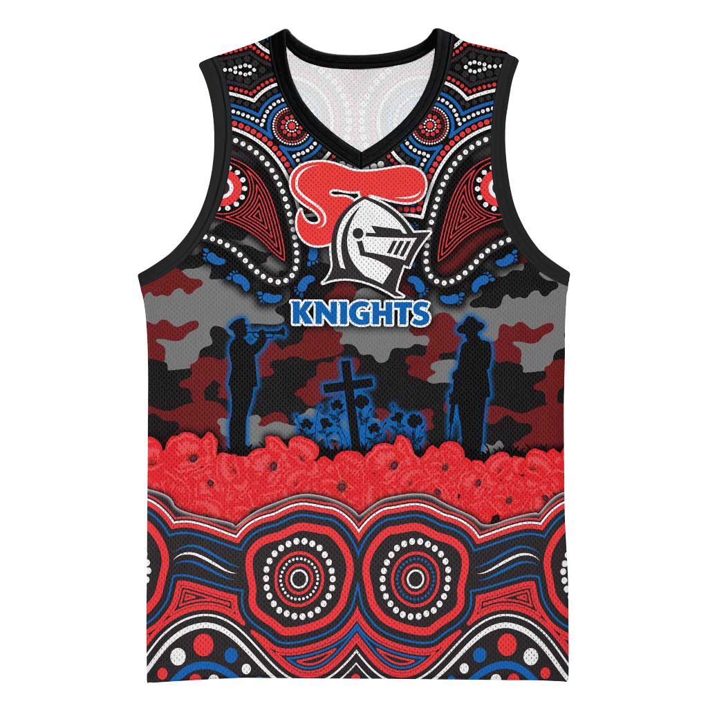 ANZAC Day Newcastle Knights Basketball Jersey Military Memorial Aboriginal Indigenous Art