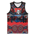 ANZAC Day Newcastle Knights Basketball Jersey Military Memorial Aboriginal Indigenous Art