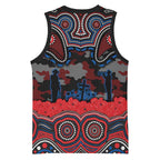 ANZAC Day Newcastle Knights Basketball Jersey Military Memorial Aboriginal Indigenous Art
