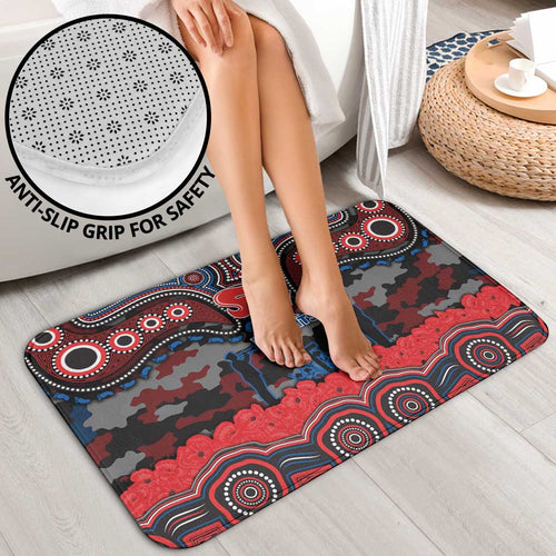 ANZAC Day Newcastle Knights Bathroom Set Military Memorial Aboriginal Indigenous Art