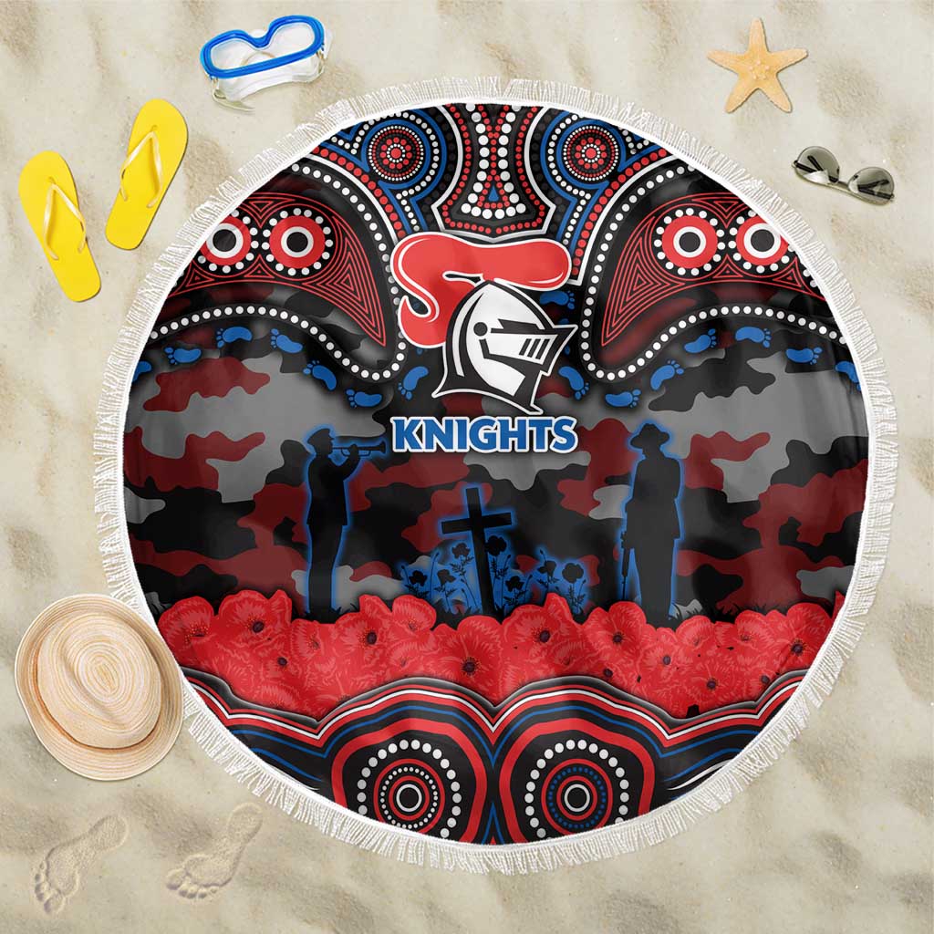 ANZAC Day Newcastle Knights Beach Blanket Military Memorial Aboriginal Indigenous Art