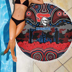 ANZAC Day Newcastle Knights Beach Blanket Military Memorial Aboriginal Indigenous Art