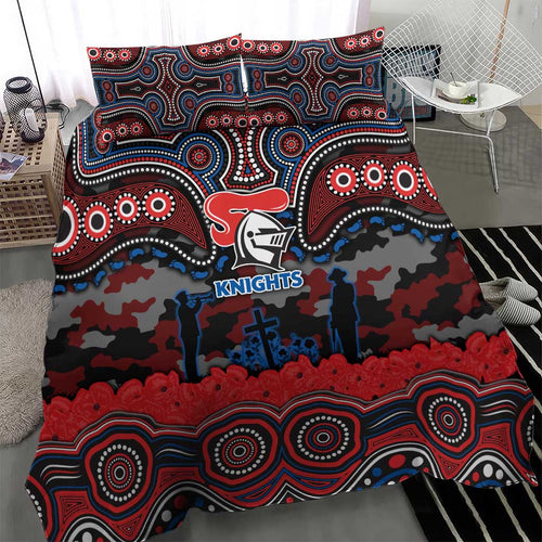 ANZAC Day Newcastle Knights Bedding Set Military Memorial Aboriginal Indigenous Art