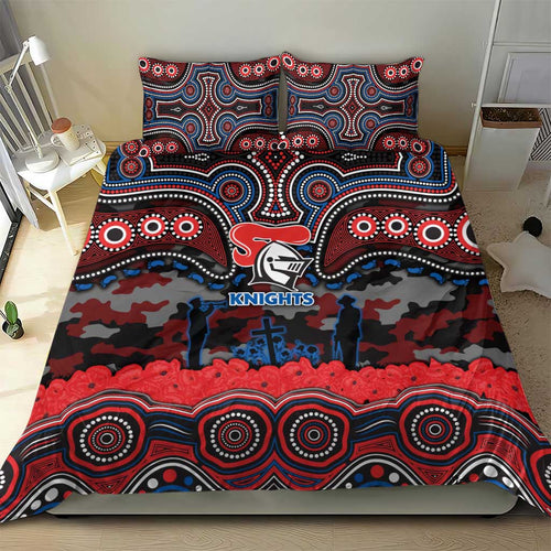 ANZAC Day Newcastle Knights Bedding Set Military Memorial Aboriginal Indigenous Art