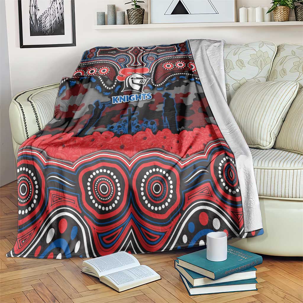 ANZAC Day Newcastle Knights Blanket Military Memorial Aboriginal Indigenous Art