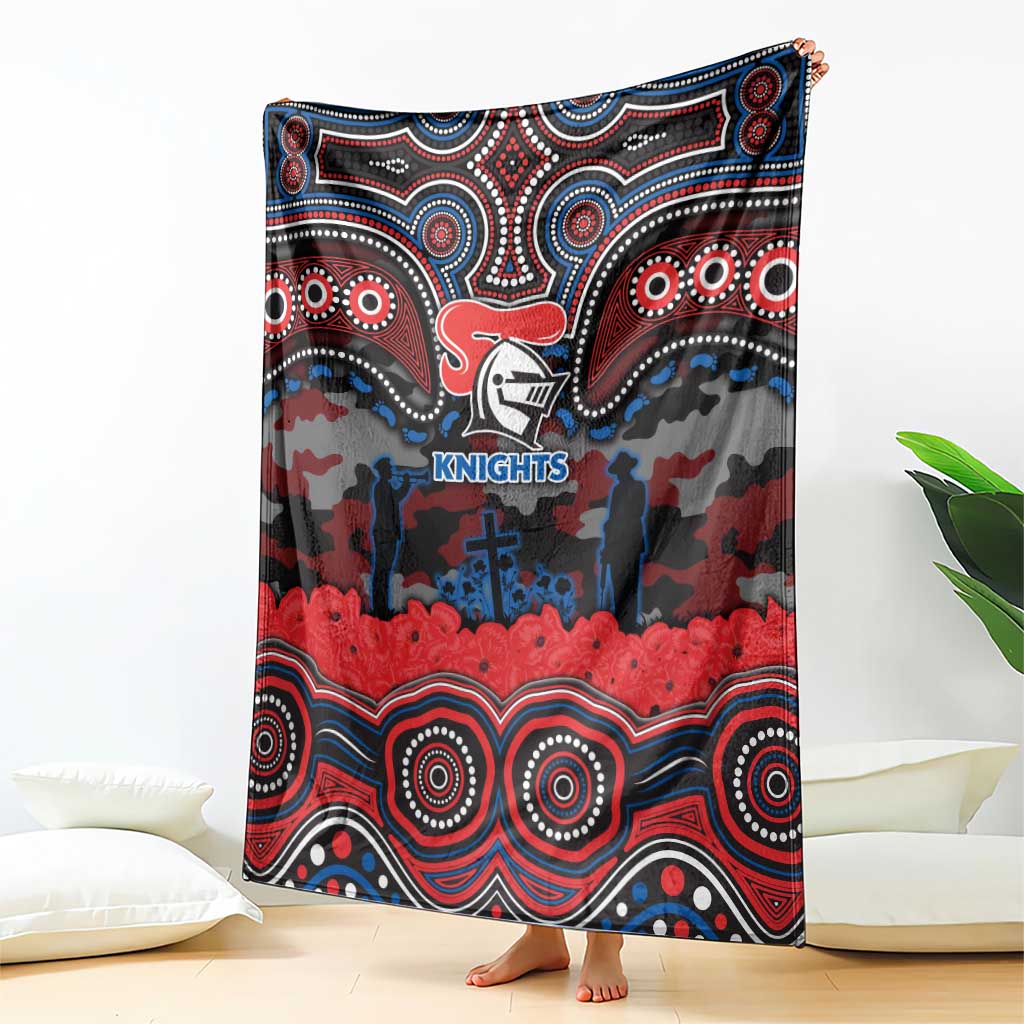 ANZAC Day Newcastle Knights Blanket Military Memorial Aboriginal Indigenous Art