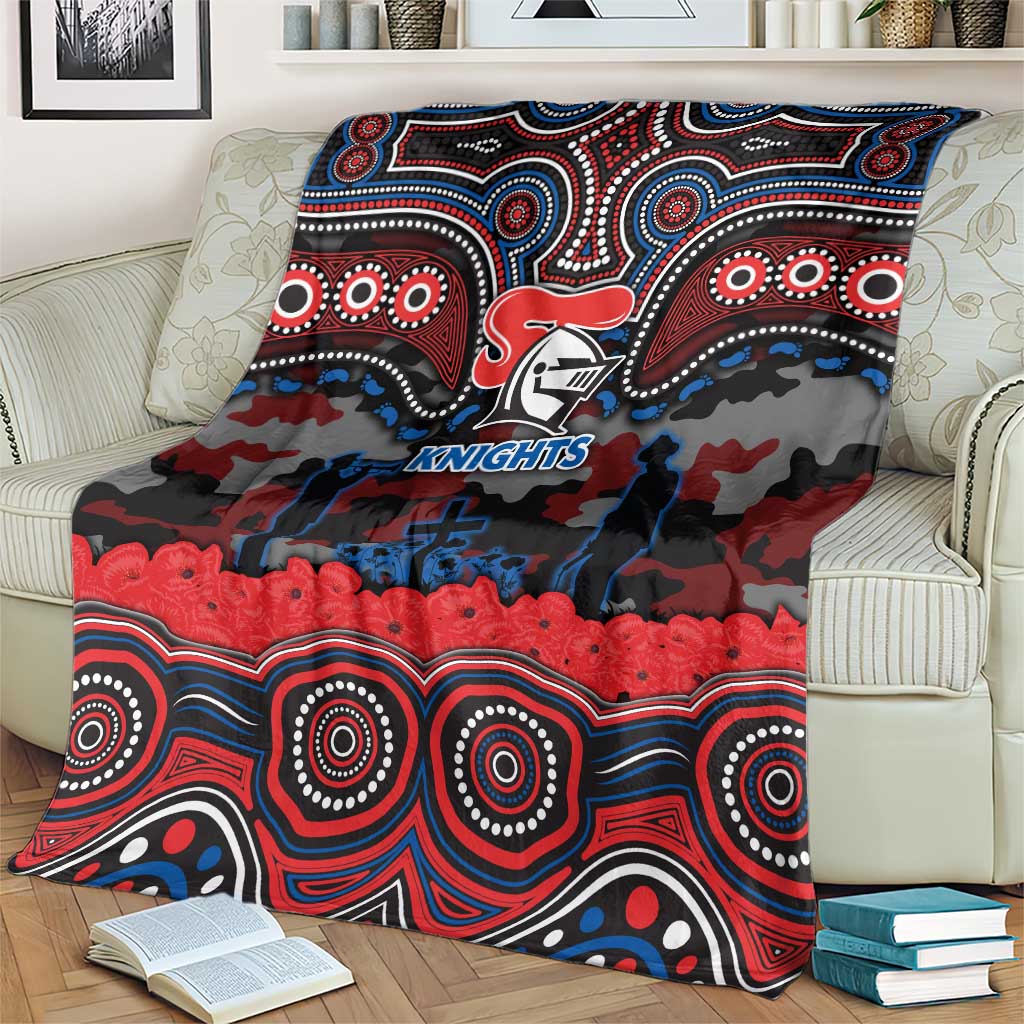 ANZAC Day Newcastle Knights Blanket Military Memorial Aboriginal Indigenous Art