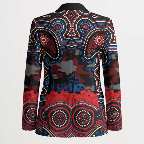 ANZAC Day Newcastle Knights Blazer Military Memorial Aboriginal Indigenous Art