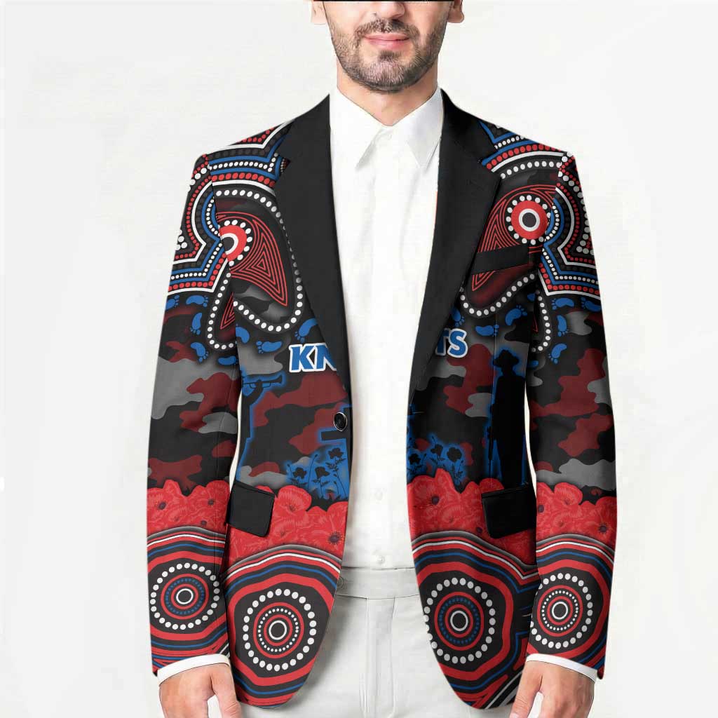 ANZAC Day Newcastle Knights Blazer Military Memorial Aboriginal Indigenous Art