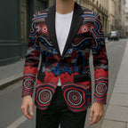 ANZAC Day Newcastle Knights Blazer Military Memorial Aboriginal Indigenous Art