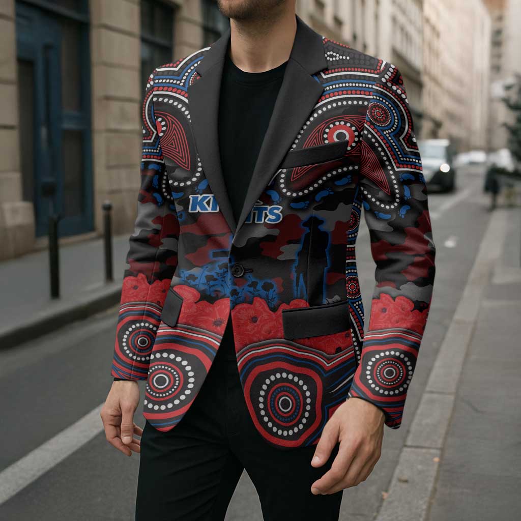 ANZAC Day Newcastle Knights Blazer Military Memorial Aboriginal Indigenous Art