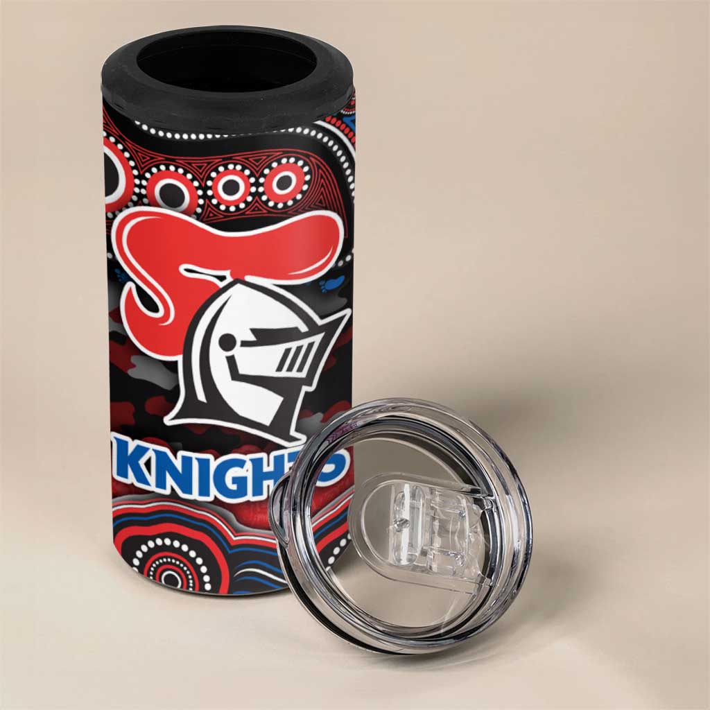 ANZAC Day Newcastle Knights 4 in 1 Can Cooler Tumbler Military Memorial Aboriginal Indigenous Art