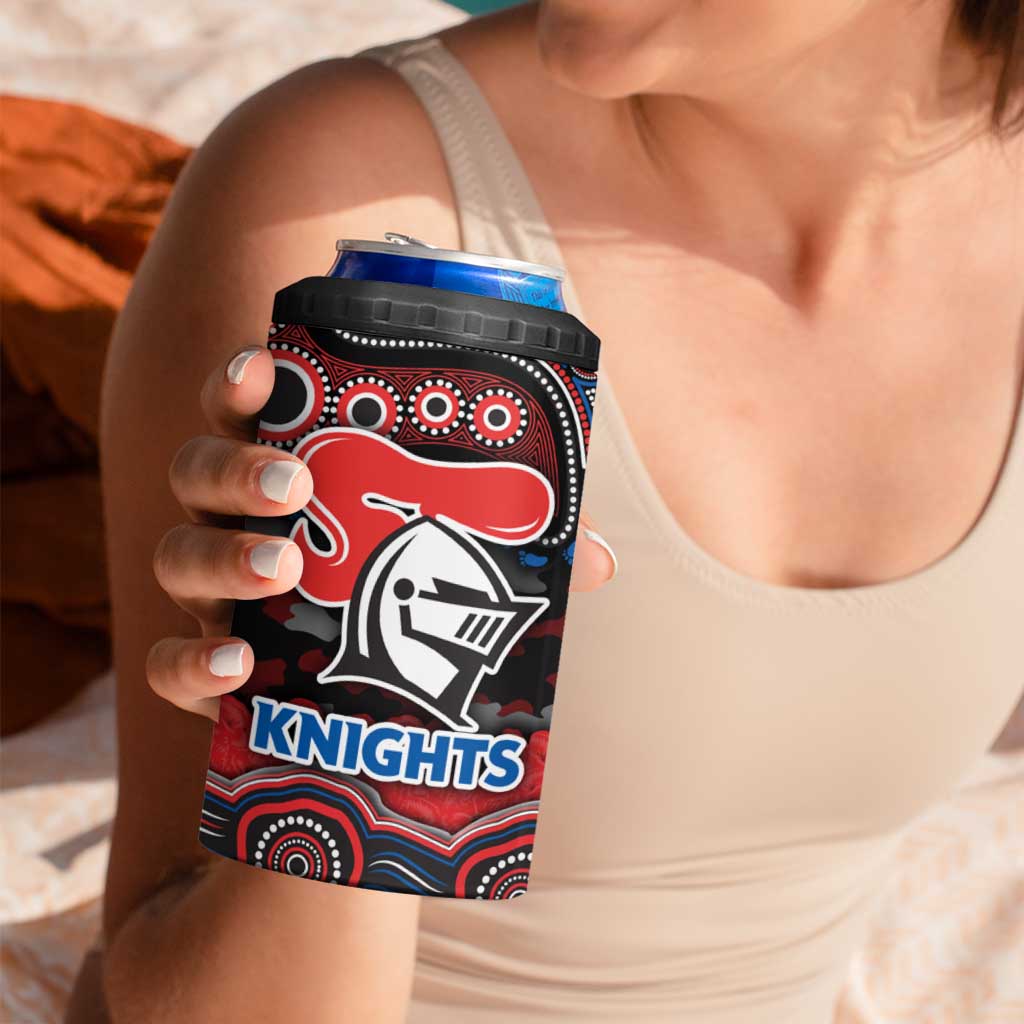 ANZAC Day Newcastle Knights 4 in 1 Can Cooler Tumbler Military Memorial Aboriginal Indigenous Art