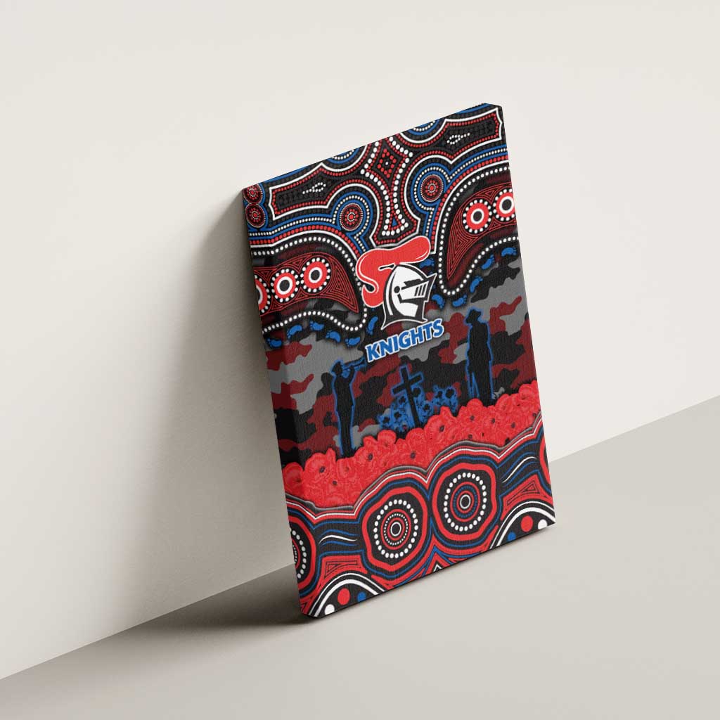 ANZAC Day Newcastle Knights Canvas Wall Art Military Memorial Aboriginal Indigenous Art
