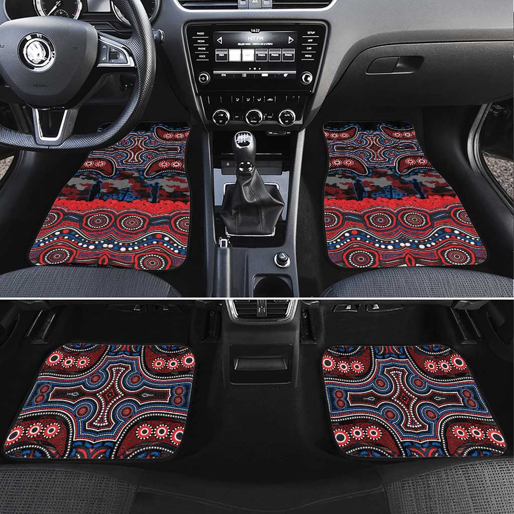 ANZAC Day Newcastle Knights Car Mats Military Memorial Aboriginal Indigenous Art