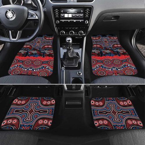 ANZAC Day Newcastle Knights Car Mats Military Memorial Aboriginal Indigenous Art