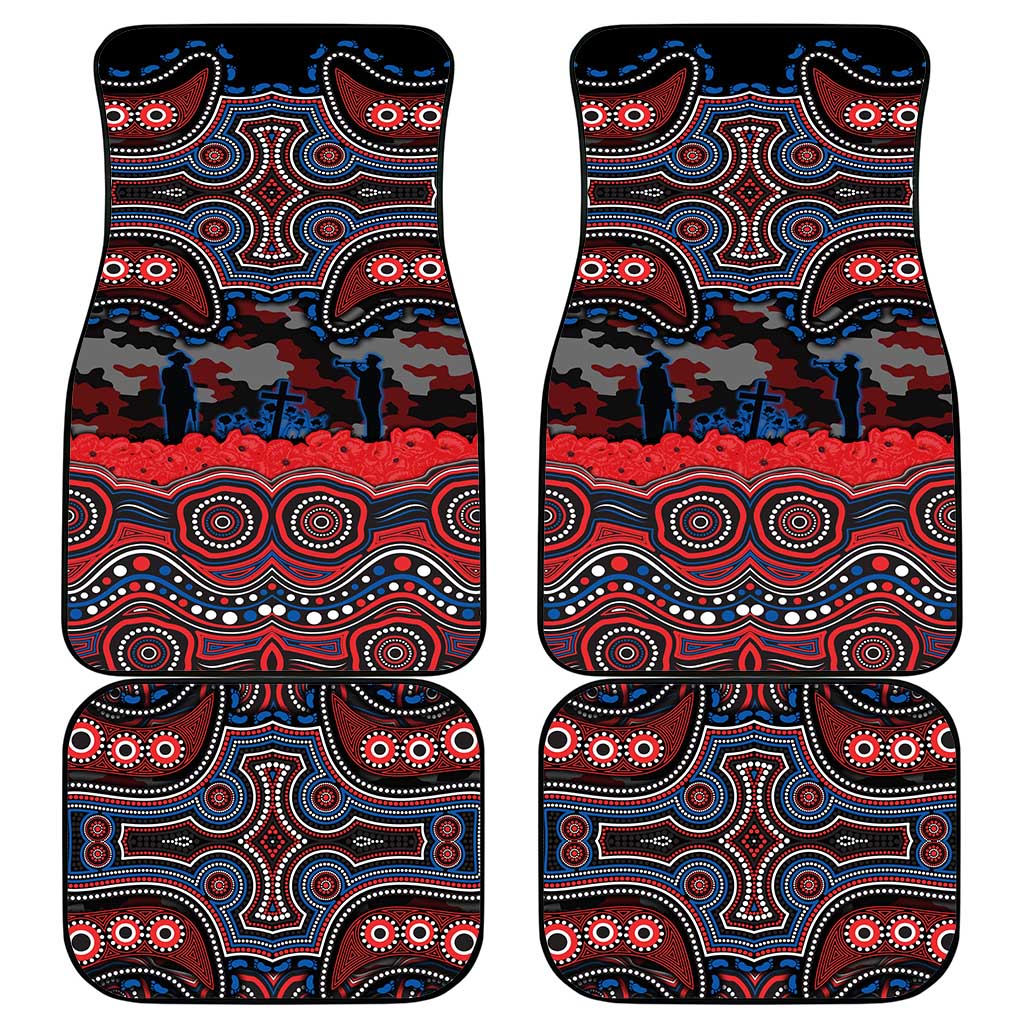 ANZAC Day Newcastle Knights Car Mats Military Memorial Aboriginal Indigenous Art