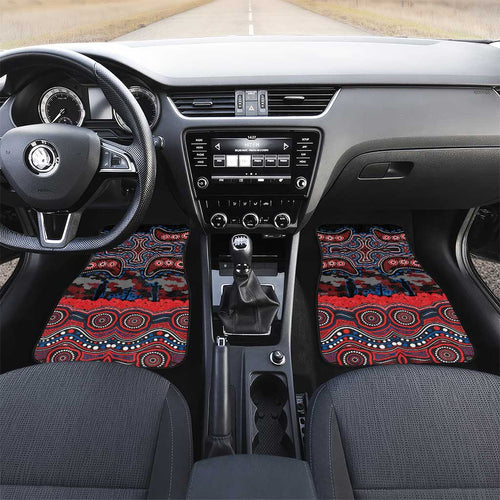 ANZAC Day Newcastle Knights Car Mats Military Memorial Aboriginal Indigenous Art