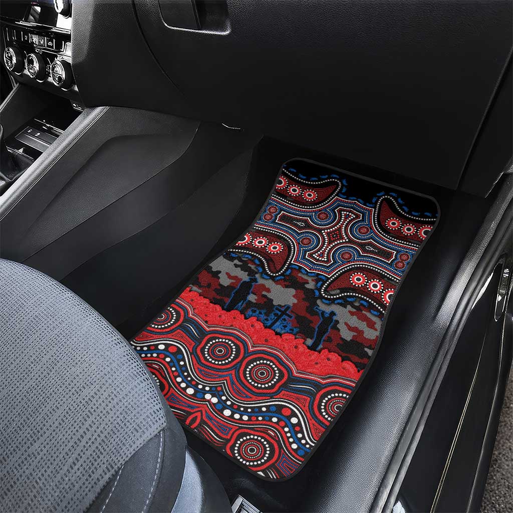 ANZAC Day Newcastle Knights Car Mats Military Memorial Aboriginal Indigenous Art