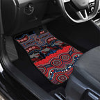 ANZAC Day Newcastle Knights Car Mats Military Memorial Aboriginal Indigenous Art