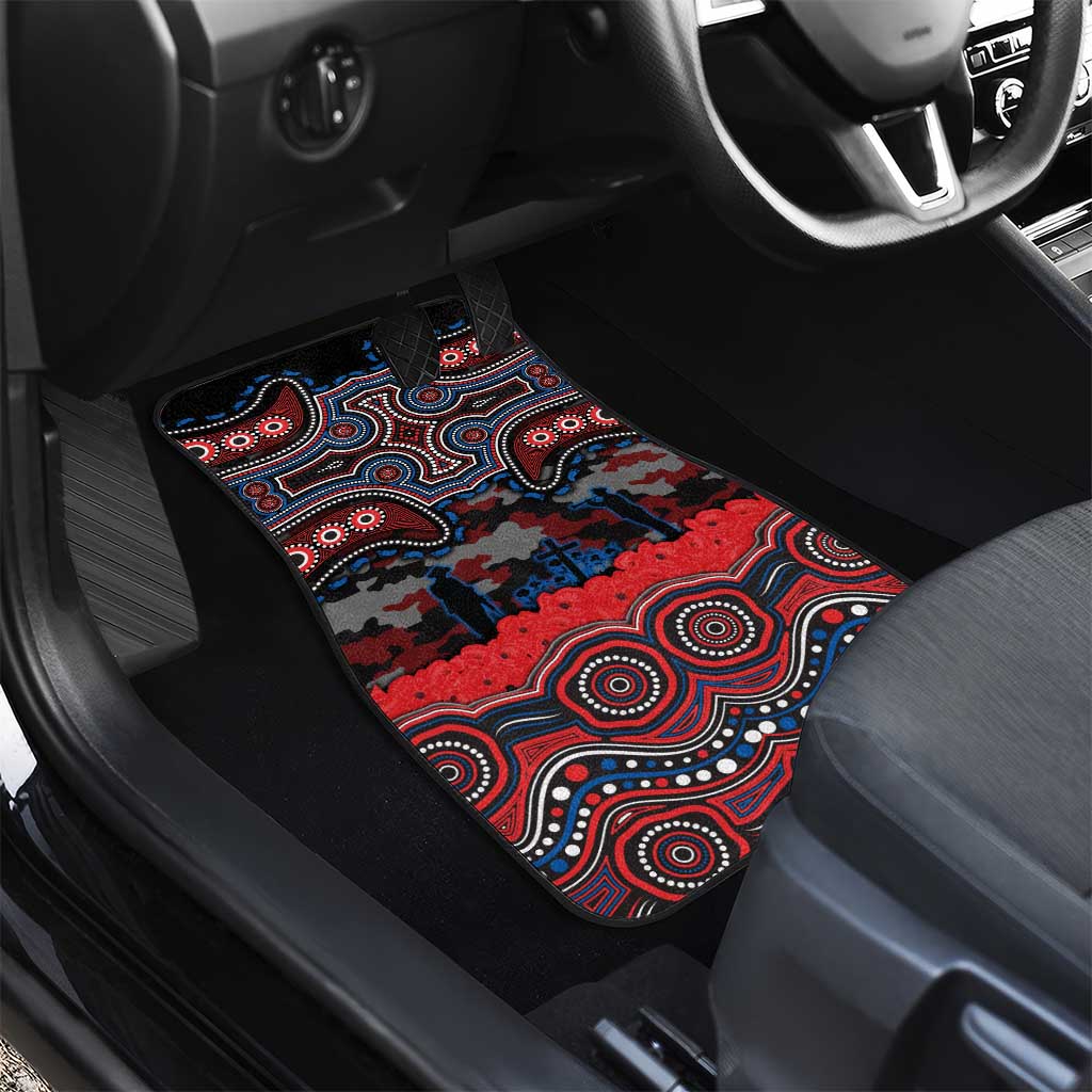 ANZAC Day Newcastle Knights Car Mats Military Memorial Aboriginal Indigenous Art