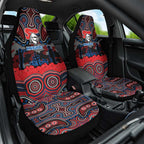 ANZAC Day Newcastle Knights Car Seat Cover Military Memorial Aboriginal Indigenous Art