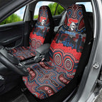 ANZAC Day Newcastle Knights Car Seat Cover Military Memorial Aboriginal Indigenous Art