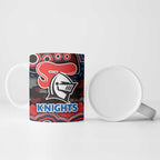 ANZAC Day Newcastle Knights Ceramic Mug Military Memorial Aboriginal Indigenous Art