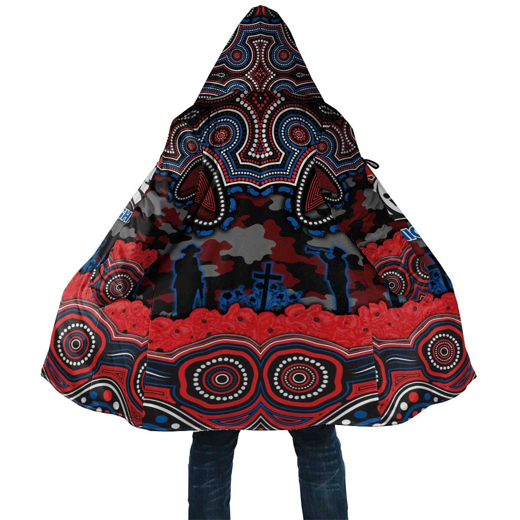 ANZAC Day Newcastle Knights Cloak Military Memorial Aboriginal Indigenous Art
