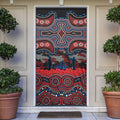 ANZAC Day Newcastle Knights Door Cover Military Memorial Aboriginal Indigenous Art