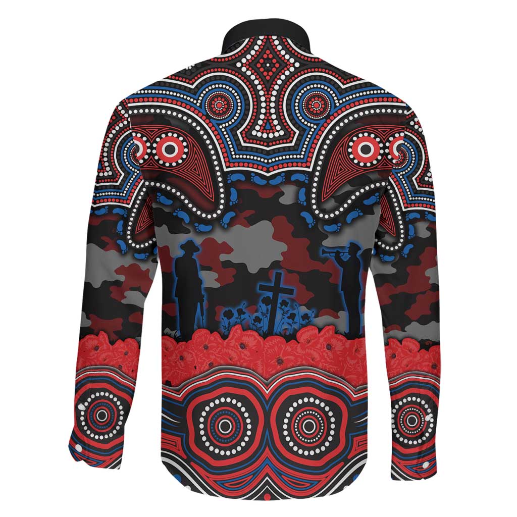 ANZAC Day Newcastle Knights Family Matching Off Shoulder Maxi Dress and Hawaiian Shirt Military Memorial Aboriginal Indigenous Art