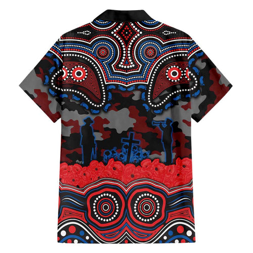 ANZAC Day Newcastle Knights Family Matching Tank Maxi Dress and Hawaiian Shirt Military Memorial Aboriginal Indigenous Art