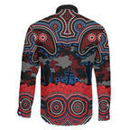 ANZAC Day Newcastle Knights Family Matching Tank Maxi Dress and Hawaiian Shirt Military Memorial Aboriginal Indigenous Art