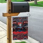 ANZAC Day Newcastle Knights Garden Flag Military Memorial Aboriginal Indigenous Art