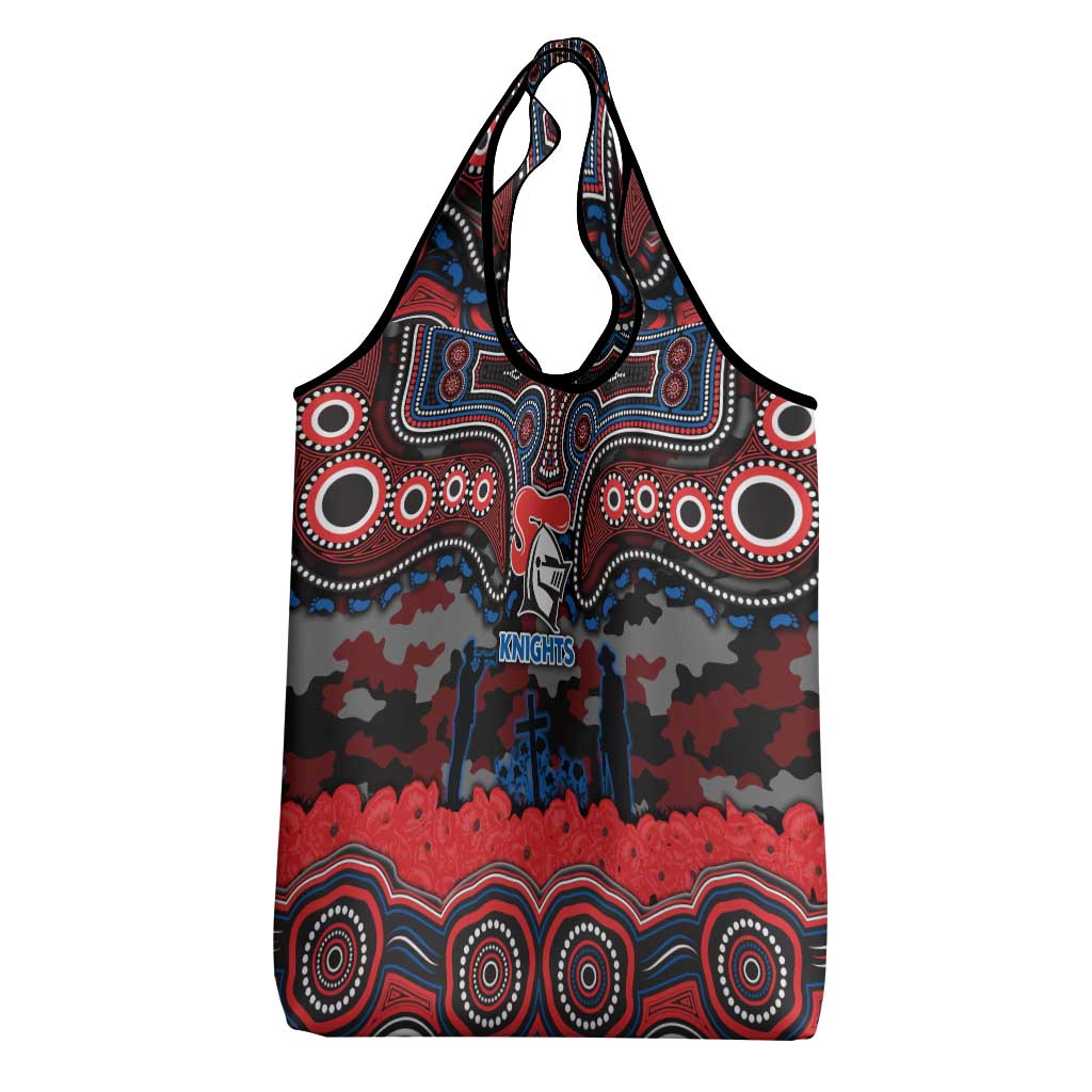 ANZAC Day Newcastle Knights Grocery Bag Military Memorial Aboriginal Indigenous Art