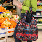 ANZAC Day Newcastle Knights Grocery Bag Military Memorial Aboriginal Indigenous Art