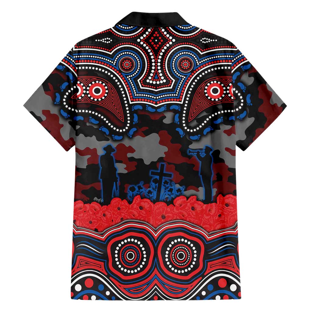 ANZAC Day Newcastle Knights Hawaiian Shirt Military Memorial Aboriginal Indigenous Art