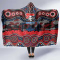 ANZAC Day Newcastle Knights Hooded Blanket Military Memorial Aboriginal Indigenous Art