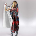 ANZAC Day Newcastle Knights Hooded Blanket Military Memorial Aboriginal Indigenous Art