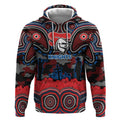 ANZAC Day Newcastle Knights Hoodie Military Memorial Aboriginal Indigenous Art