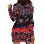 ANZAC Day Newcastle Knights Hoodie Dress Military Memorial Aboriginal Indigenous Art