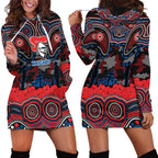 ANZAC Day Newcastle Knights Hoodie Dress Military Memorial Aboriginal Indigenous Art
