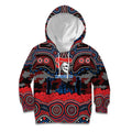 ANZAC Day Newcastle Knights Kid Hoodie Military Memorial Aboriginal Indigenous Art