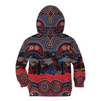 ANZAC Day Newcastle Knights Kid Hoodie Military Memorial Aboriginal Indigenous Art