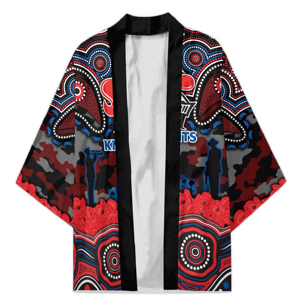 ANZAC Day Newcastle Knights Kimono Military Memorial Aboriginal Indigenous Art