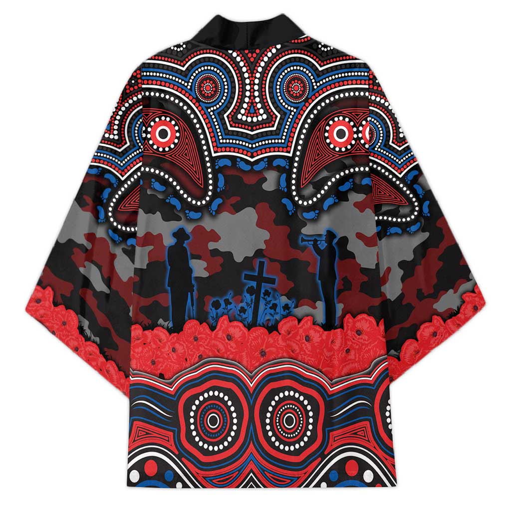 ANZAC Day Newcastle Knights Kimono Military Memorial Aboriginal Indigenous Art