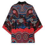 ANZAC Day Newcastle Knights Kimono Military Memorial Aboriginal Indigenous Art