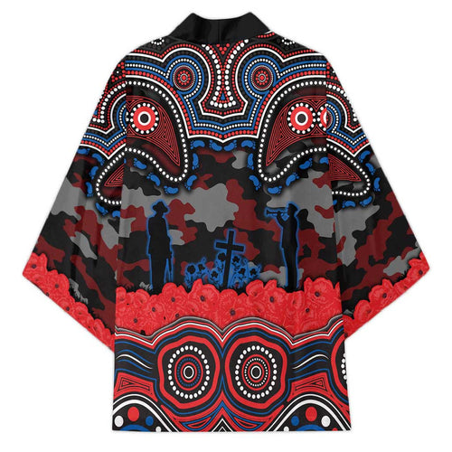 ANZAC Day Newcastle Knights Kimono Military Memorial Aboriginal Indigenous Art