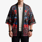 ANZAC Day Newcastle Knights Kimono Military Memorial Aboriginal Indigenous Art
